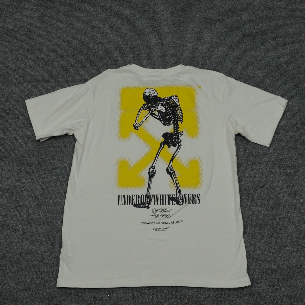 Off-White x Undercover Shirt Mens Medium White Skeleton Arrow Graphic Tee